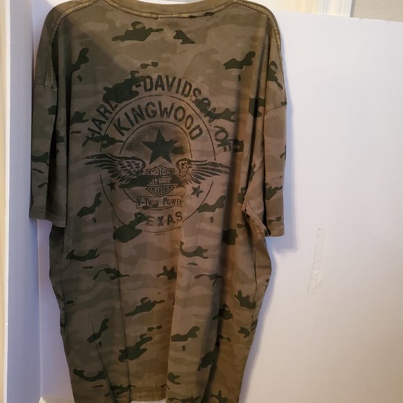 Harley Davidson camo style short sleeve T-shirt 100% cotton Size 2X. - Picture 6 of 14